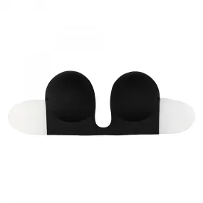 Soutien-gorge bandeau adhésif dos nu et décolleté plongeant Noir Bye Bra  | 3 Suisses
