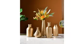 Vase en verre doré pour la décoration intérieure